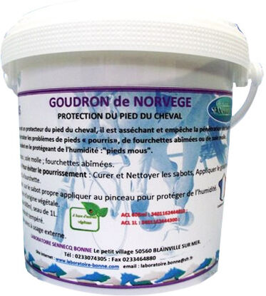 Saint Medard Goudron de Norvège Protection du Pied du Cheval 600ml