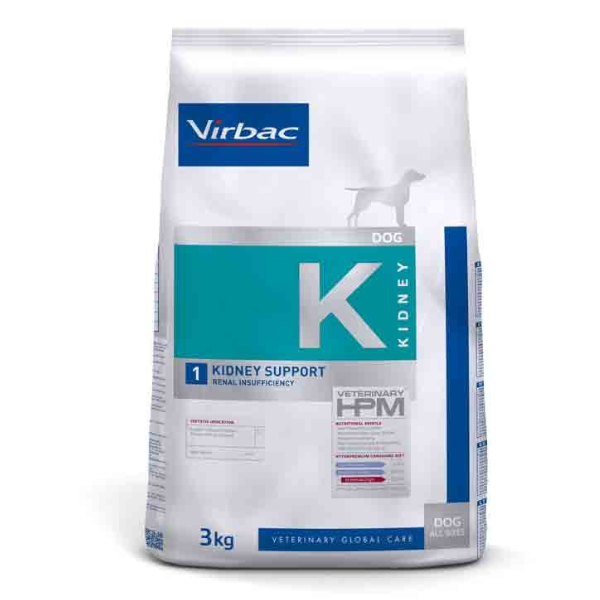 Virbac Veterinary hpm Diet Chien Kidney Support Renal Insufficiency Croquettes 3kg