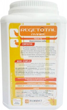 Technovet Eurotonic Regetotal Aviaire Complément Minéral et Vitamines Volaille 1,5kg