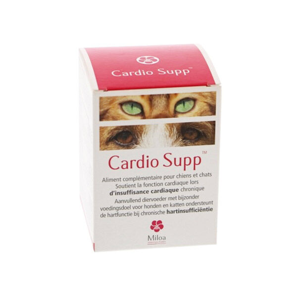 Miloa Cardio Supp Aliment Complémentaire Cardiaque Chien Chat 60 comprimés