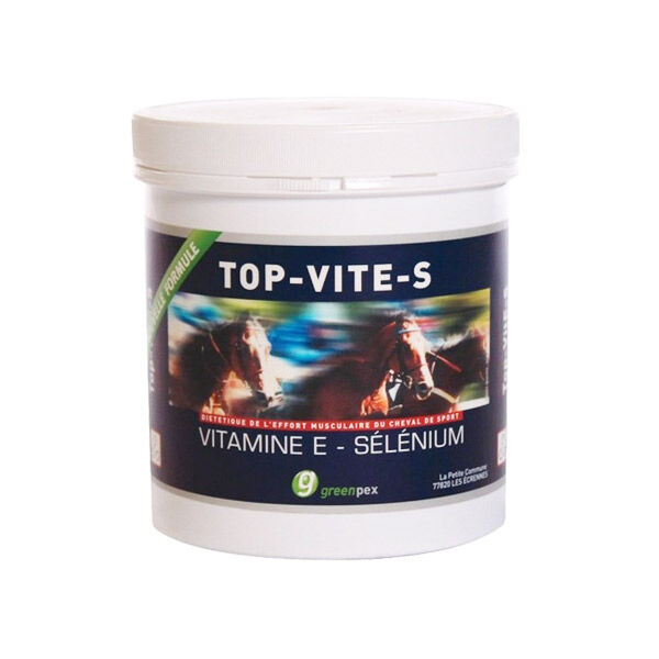 Greenpex Top-vit e-s (vitamine et selenium) Dietetique de l'Effort Musculaire Cheval Poudre Orale 500g
