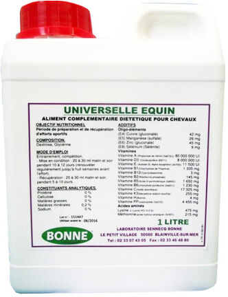 Sennecq Bonne Universelle Equin Special Cheval de Sang Solution Buvable 1L