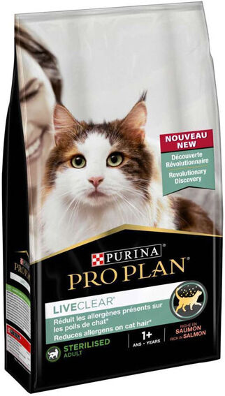 Purina Proplan LiveClear Chat Stérilisé Saumon 1,4kg