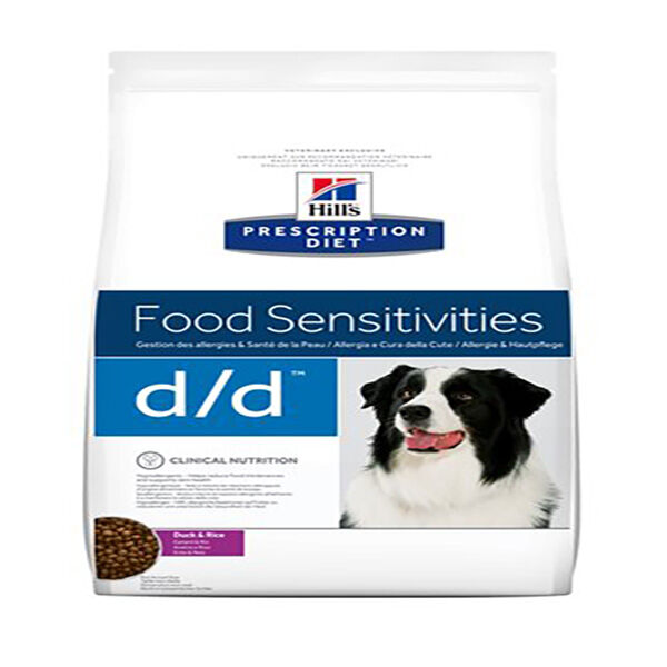 Hill's Prescription Diet Canine D/D Food Sensistivities Croquettes Canard Riz 12kg