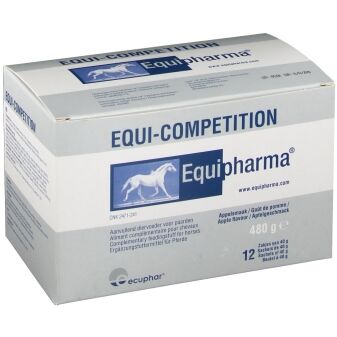 Ecuphar Equi-competition Vitamines Muscles Courbatures et Energie Cheval Poudre Orale 12 sachets de 40g