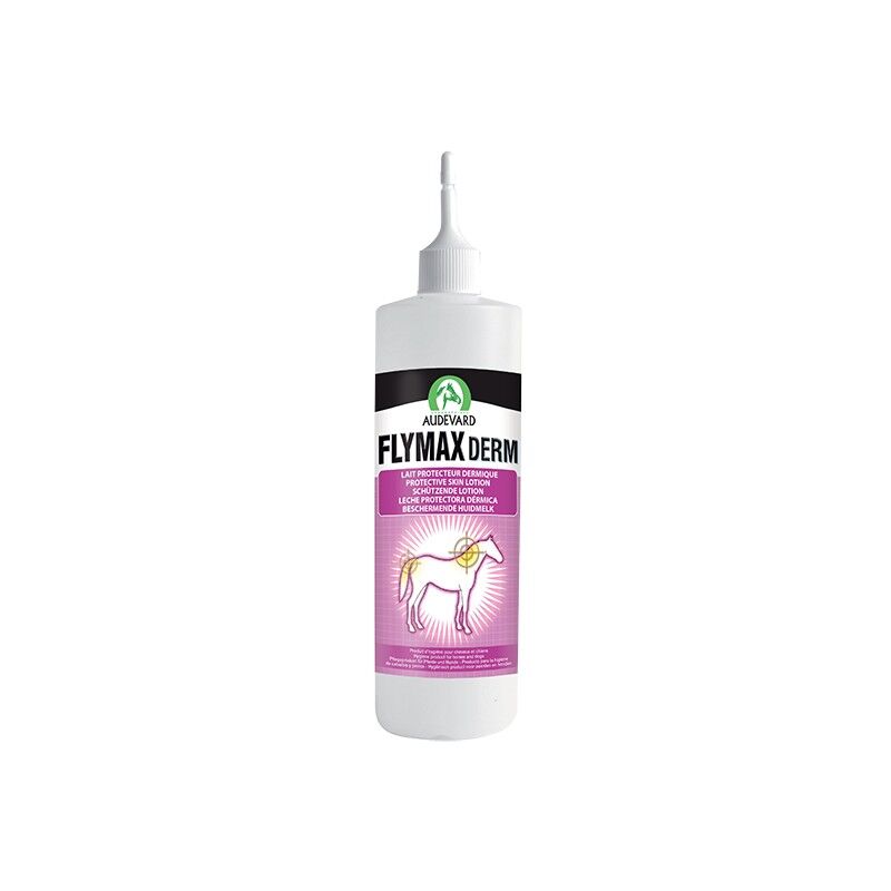 Audevard flymax derm lait protecteur special dermatite estivale cheval flacon de 500ml