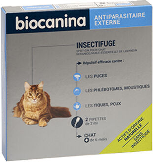 Biocanina Insectifuge Naturel Spot-On Chat 2 pipettes