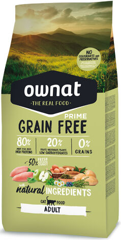 Ownat Grain Free Prime Chat Adulte 3kg