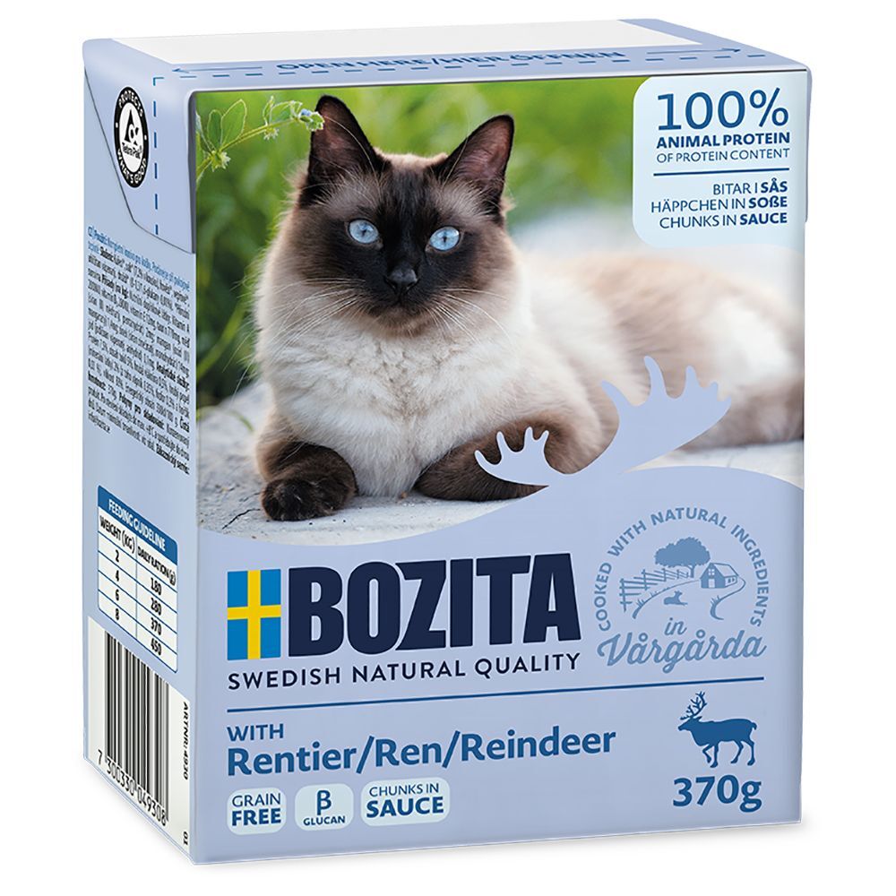 Bozita 6 x 370g poulet, dinde BozitaNourriture pour chat