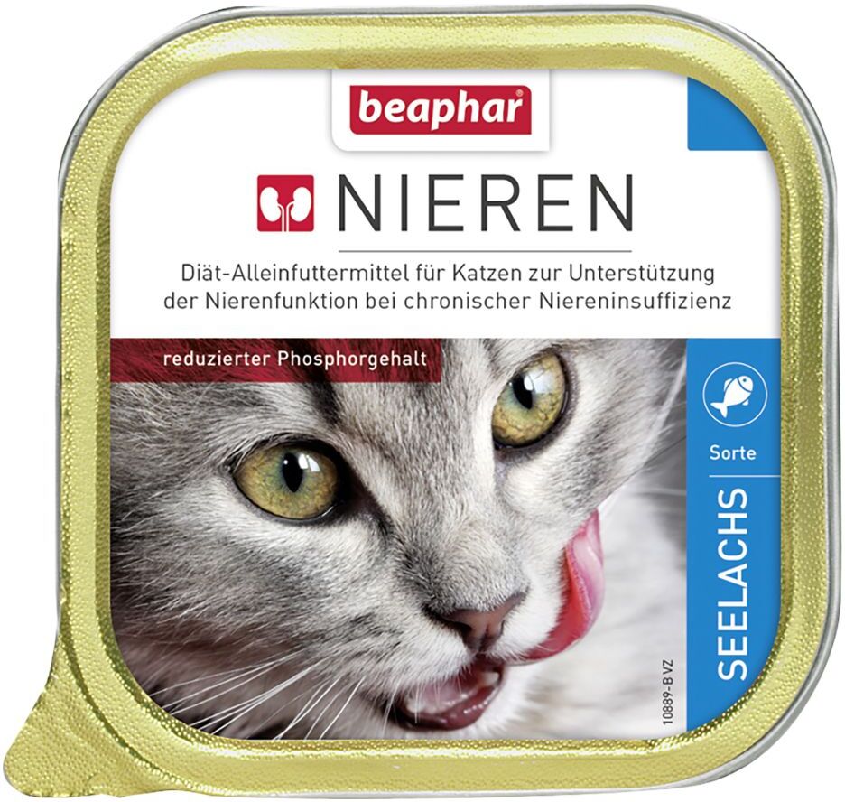 beaphar 6x100g beaphar Régime rénal, filet de poulet - Pâtée pour Chat