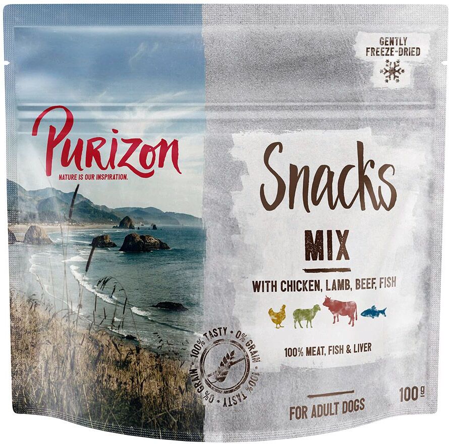 Purizon Friandises Purizon Mix - sans céréales pour chien - 3 x 100 g