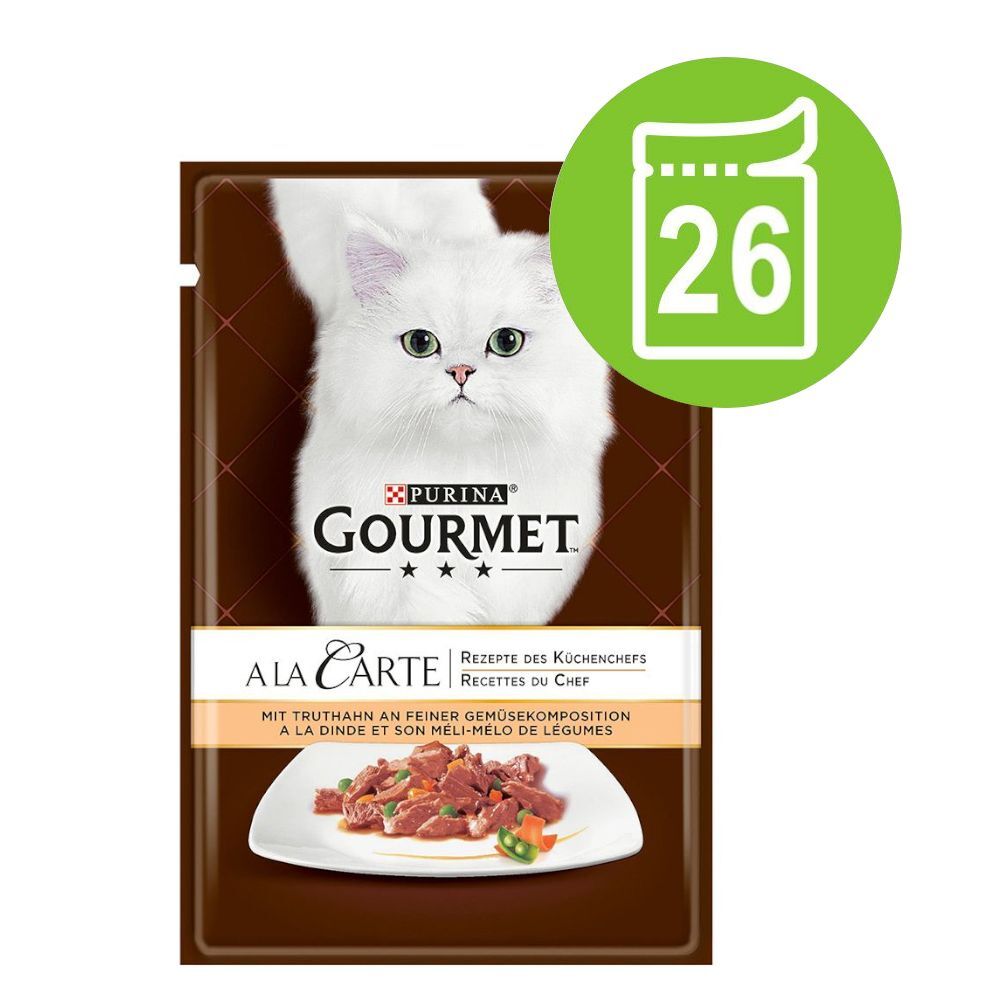 Gourmet Lot de sachets Gourmet À la Carte 24 x 85 g - truite, légumes