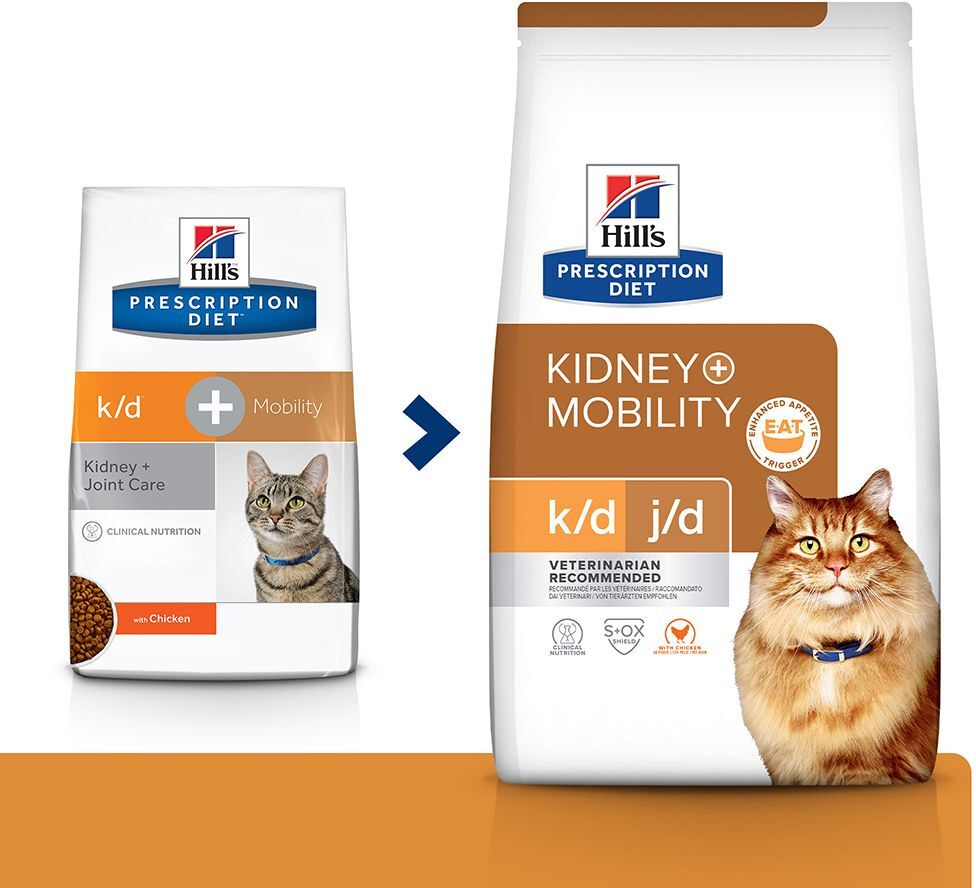 Hill's Prescription Diet k/d + Mobility Kidney + Joint Care poulet...