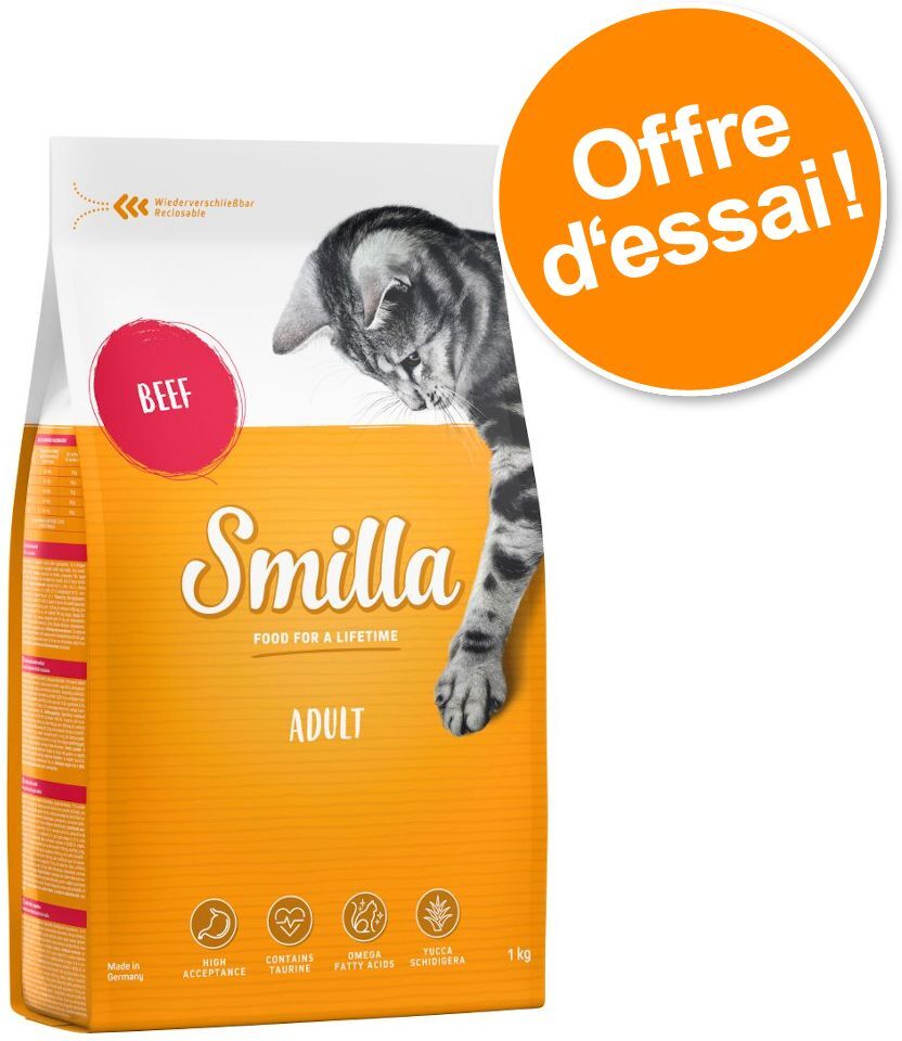 Smilla Offre découverte de croquettes pour chat Smilla Adulte - 3 x 4 kg