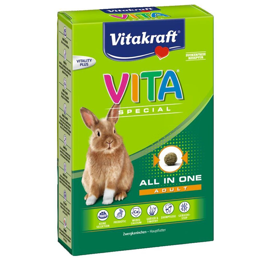Vitakraft Vita Special Adult, lapin - 3 x 600 g