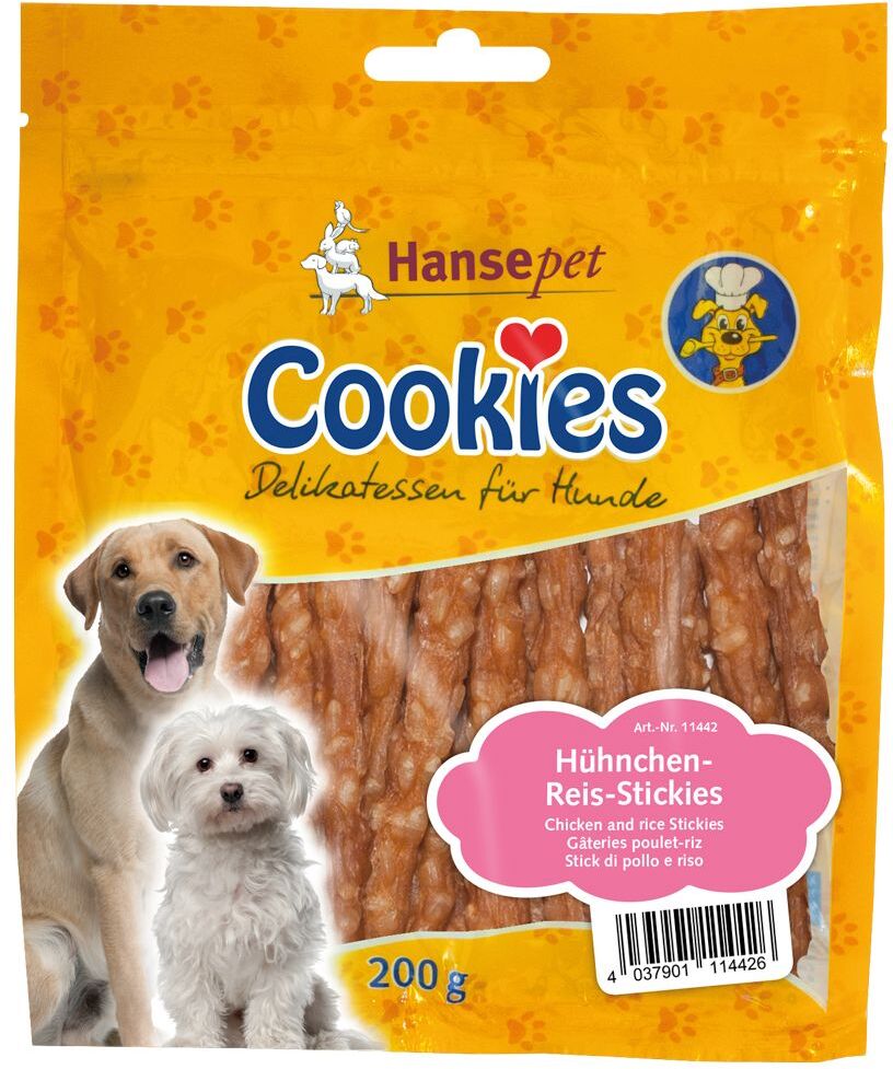 Cookie's 200 g / 9 cm Bâtonnets Delikatess, poulet & riz Cookie's - Friandises...