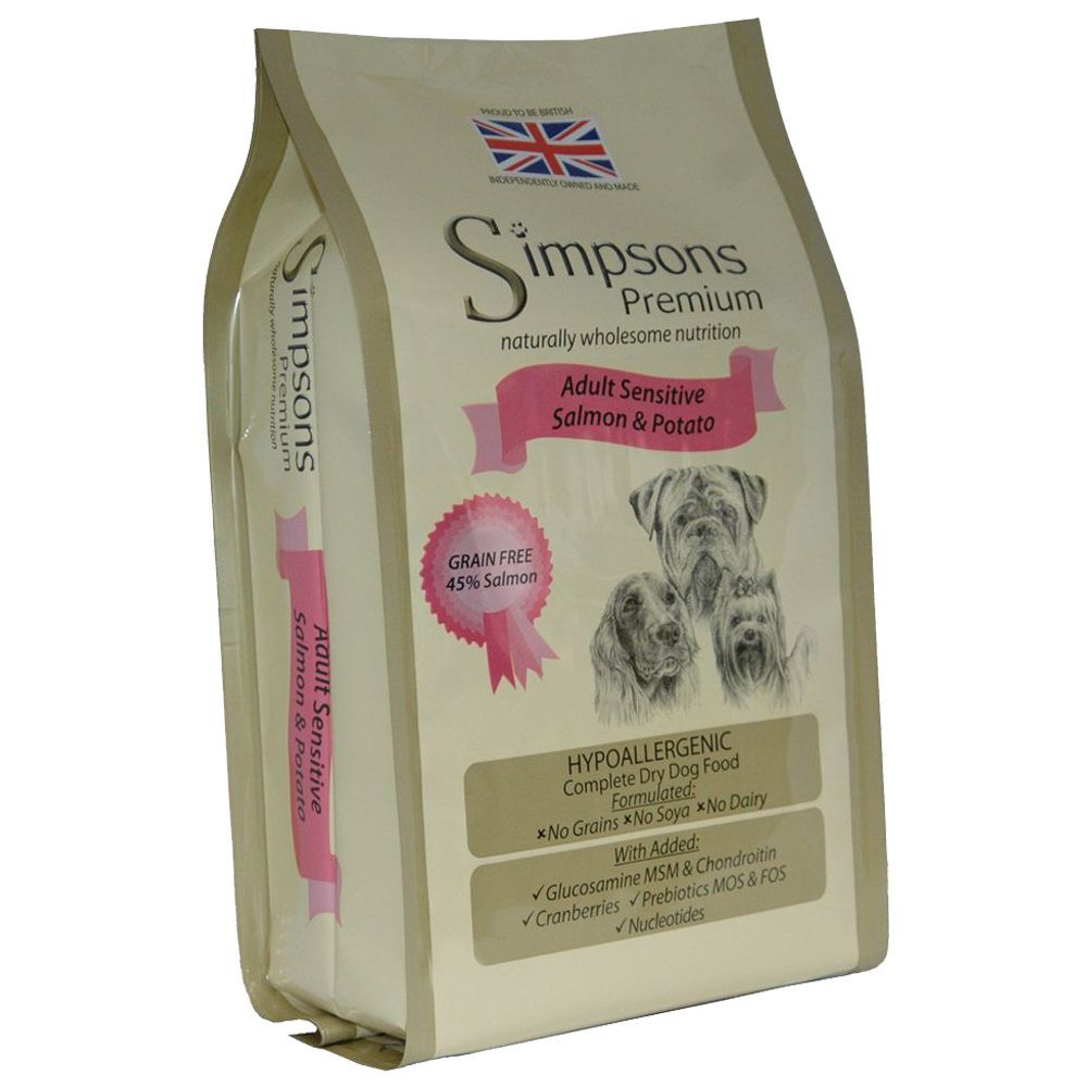 Simpsons Premium Adult Sensitive saumon, pommes de terre - 2 x 12 kg