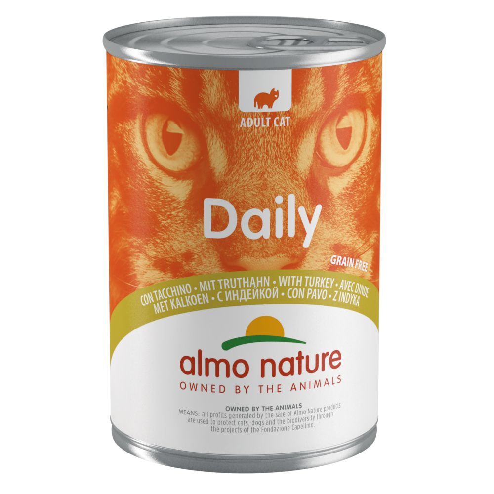 Almo Nature Daily Menu 12x400 g Lot Daily Menu dinde, Almo Nature - Pâtée pour chat