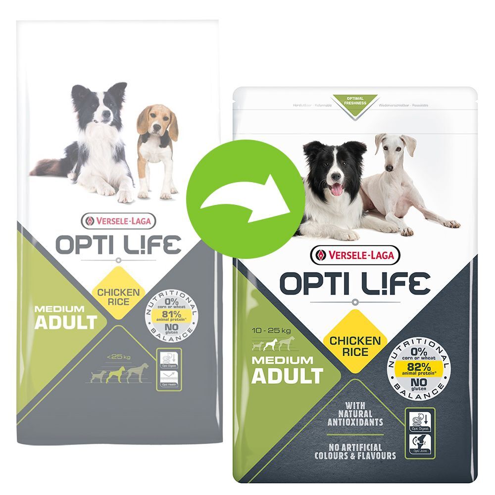 Opti Life Adult Medium pour chien - 2 x 12,5 kg