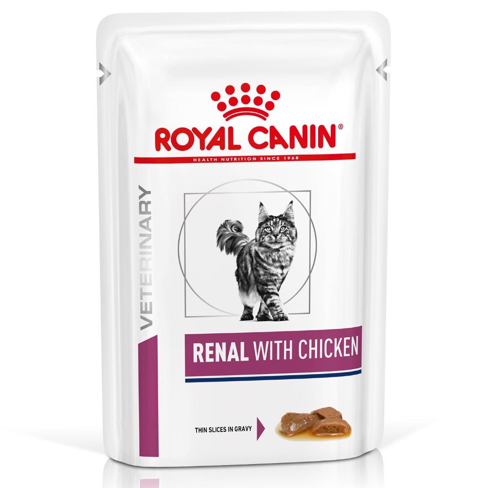 Royal Canin Veterinary Diet 12x85g Renal, poulet Royal Canin Veterinary Diet Nourriture pour chat