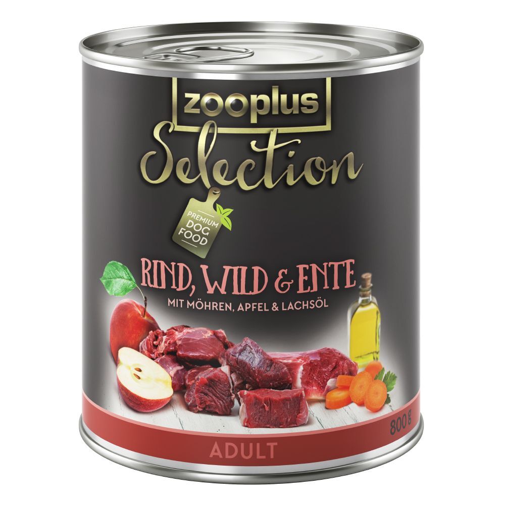 zooplus Selection Adult bœuf, gibier, canard pour chien - 24 x 400 g