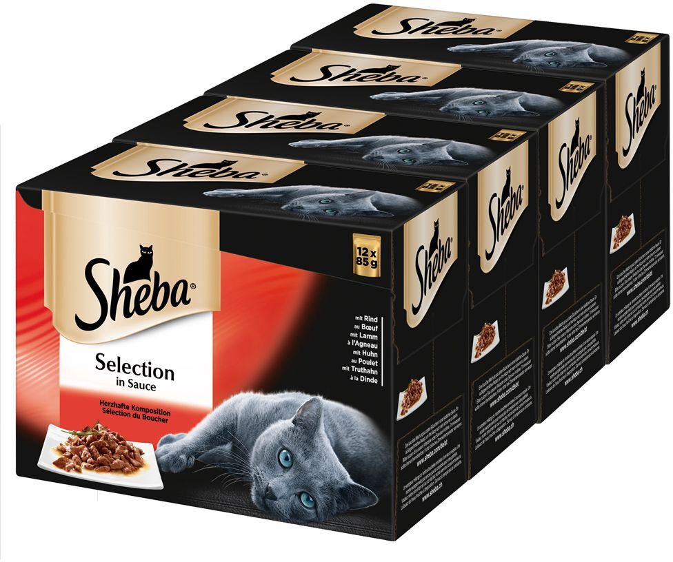 Sheba 96x85g Sélection en sauce - Sélection en sauce : variations à la...