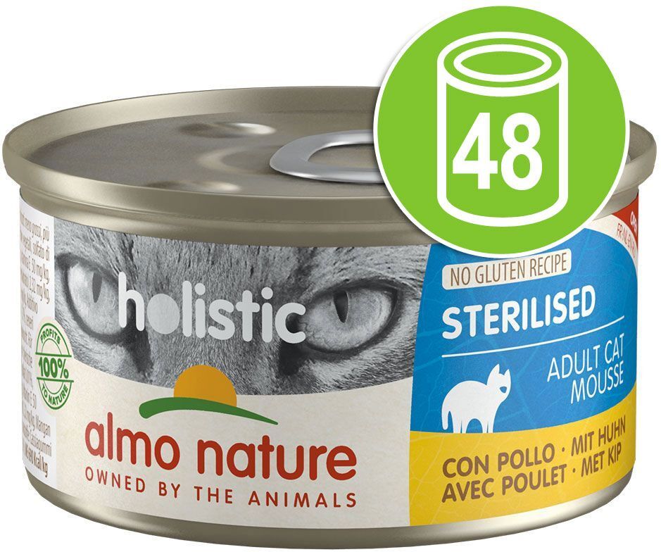 Almo Nature Holistic Lot Almo Nature Holistic Specialised Nutrition 48 x 85 g pour chat -...