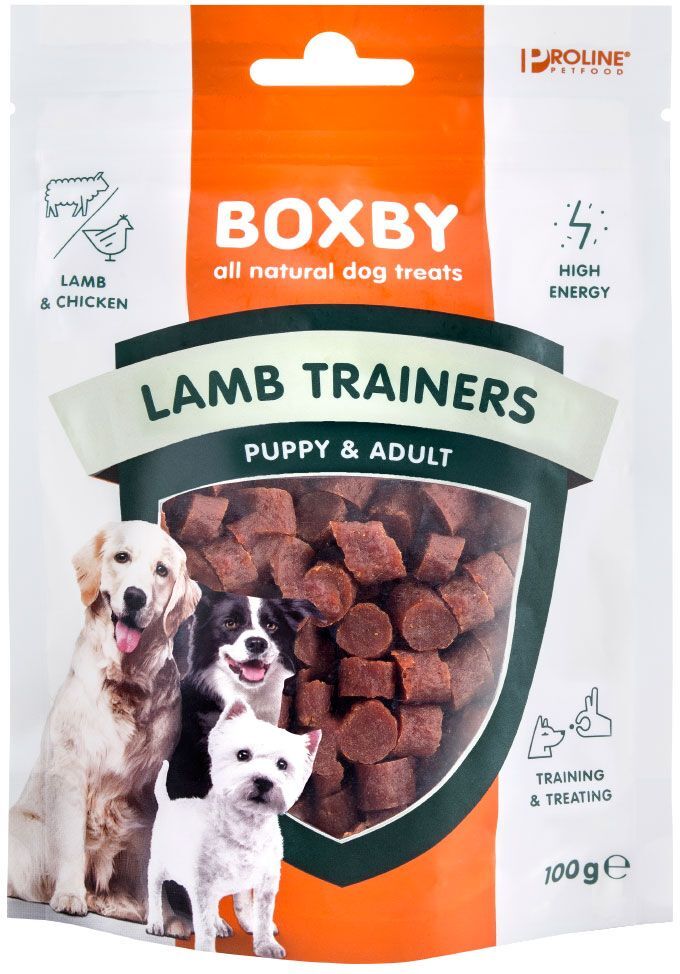 Boxby 3x100g Friandises Lamb Trainers, agneau & poulet Boxby - Friandises...