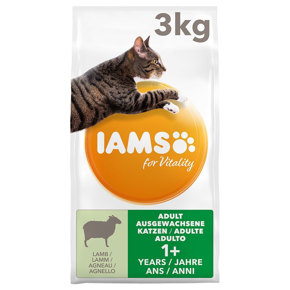 IAMS 10kg IAMS for Vitality Adult agneau - Croquettes pour chat
