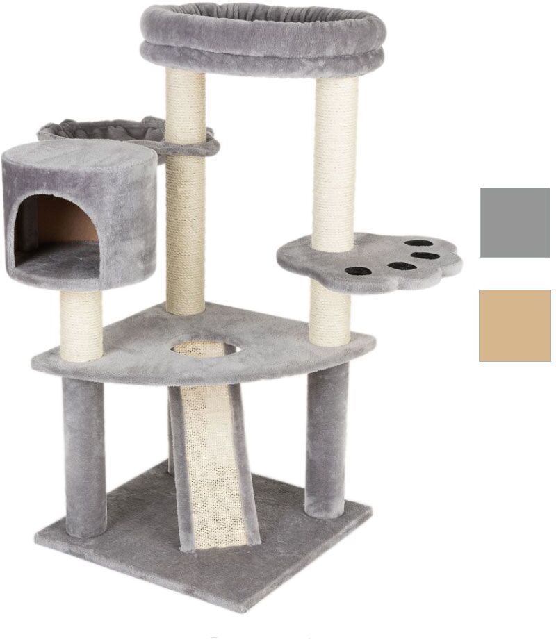 zooplus Exclusive Arbre à chat Tanière d'ours - beige