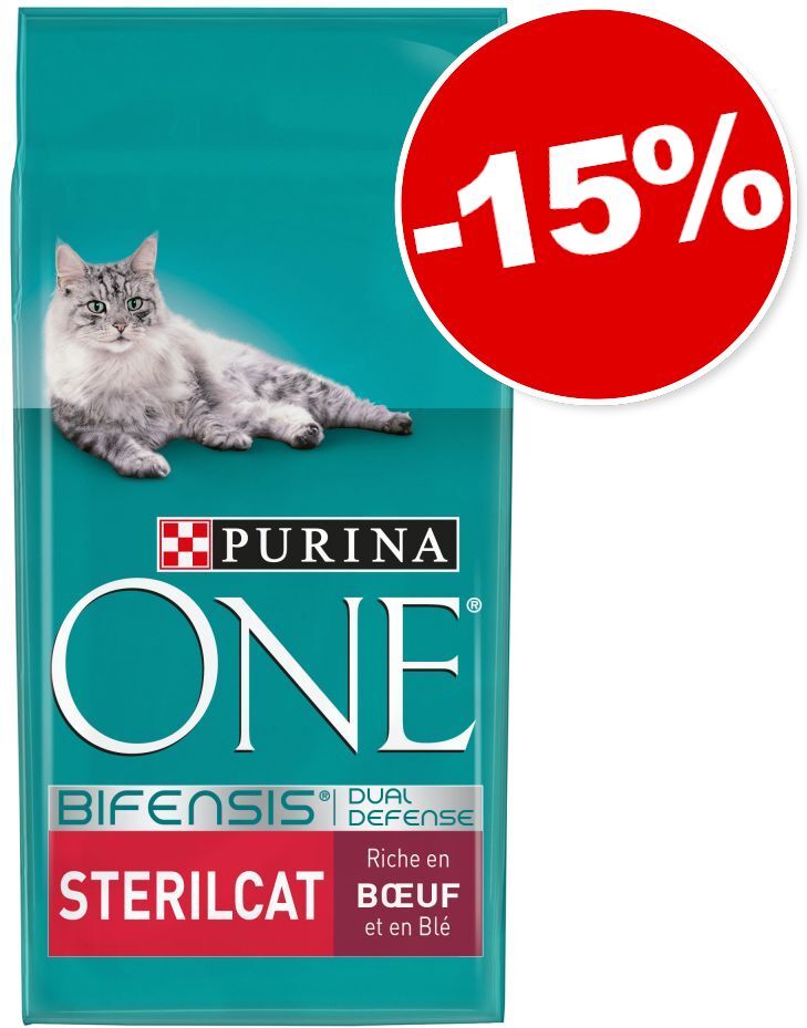 Purina One Croquettes PURINA ONE 9,75 kg : 15 % de remise ! - Adult saumon,...