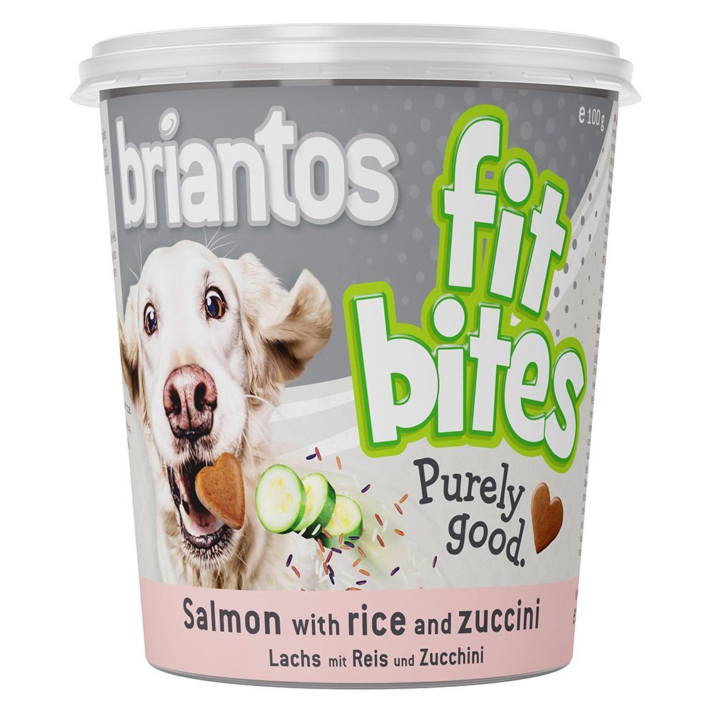 Briantos FitBites saumon, riz, courgettes pour chien - 150 g (pot)