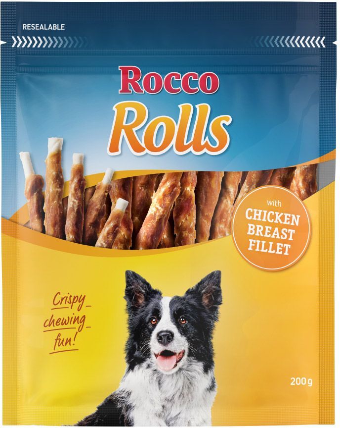 Rocco Bâtonnets à mâcher Rocco Rolls - filet de poisson (200 g)