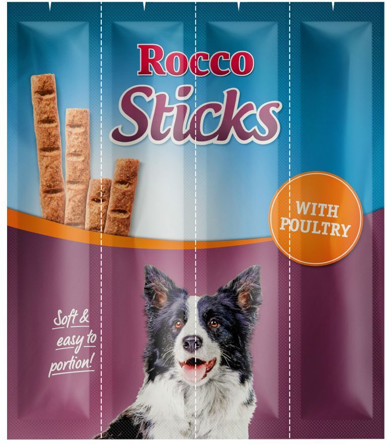 Rocco Lot mixte Rocco Sticks - volaille & bœuf (24 sticks)