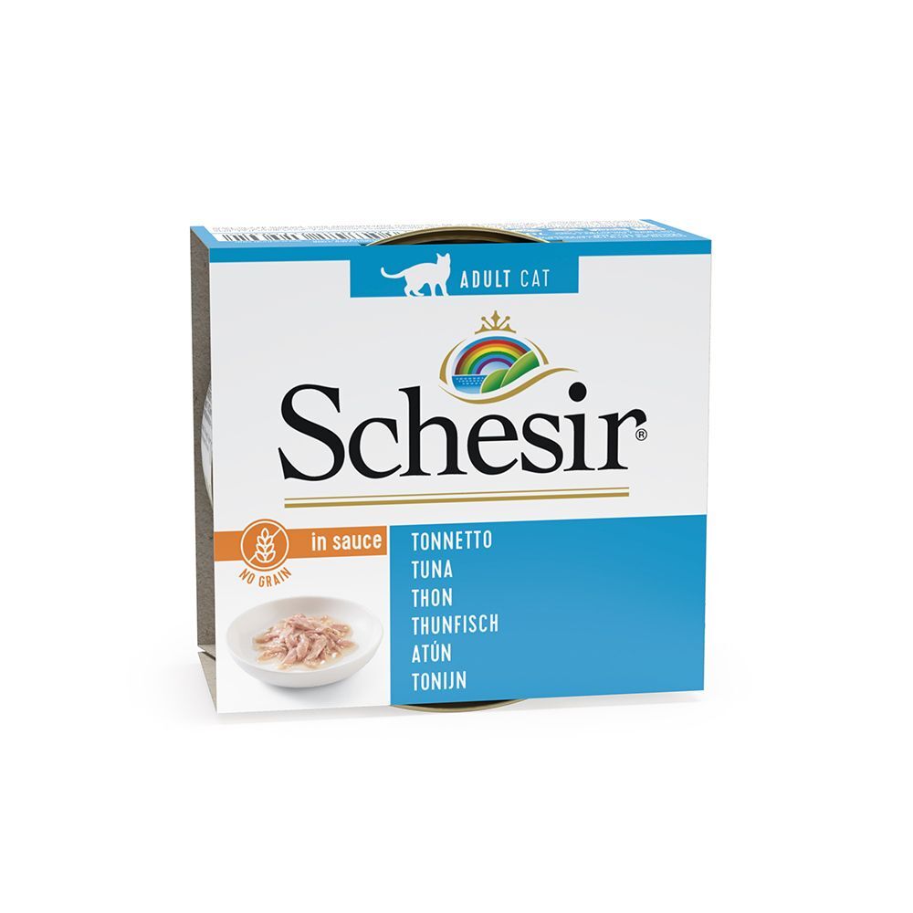 Schesir 6x70g en sauce - poulet, crevettes Schesir - Pâtée pour Chat