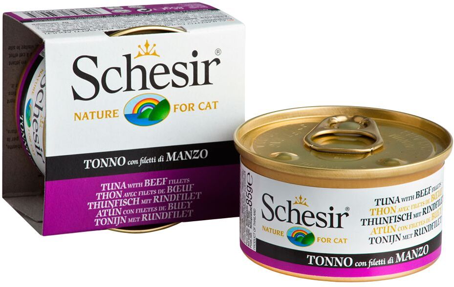 Schesir 6x85g en gelée - thon, surimi Schesir - Pâtée pour Chat