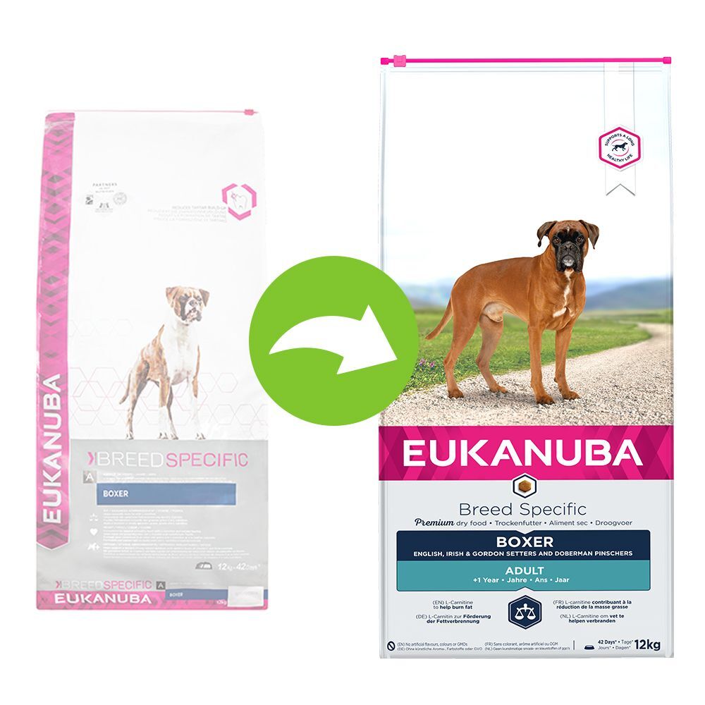 Eukanuba Adult Breed Specific Boxer pour chien - 2 x 12 kg