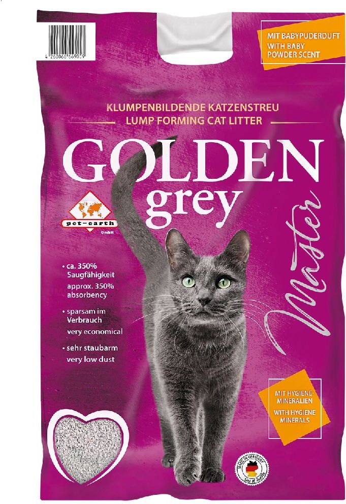 Golden Litière Golden Grey Master pour chat - 14 kg