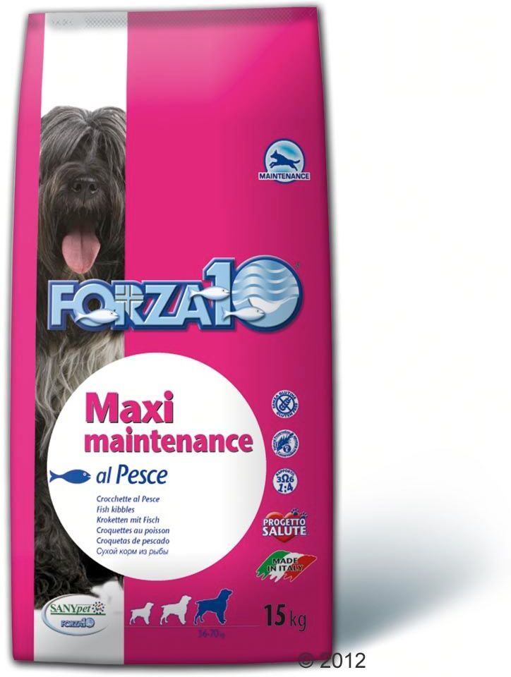 Forza10 Maintenance Dog 15 kg Maxi Maintenance poisson, Forza10 - Croquettes pour chien