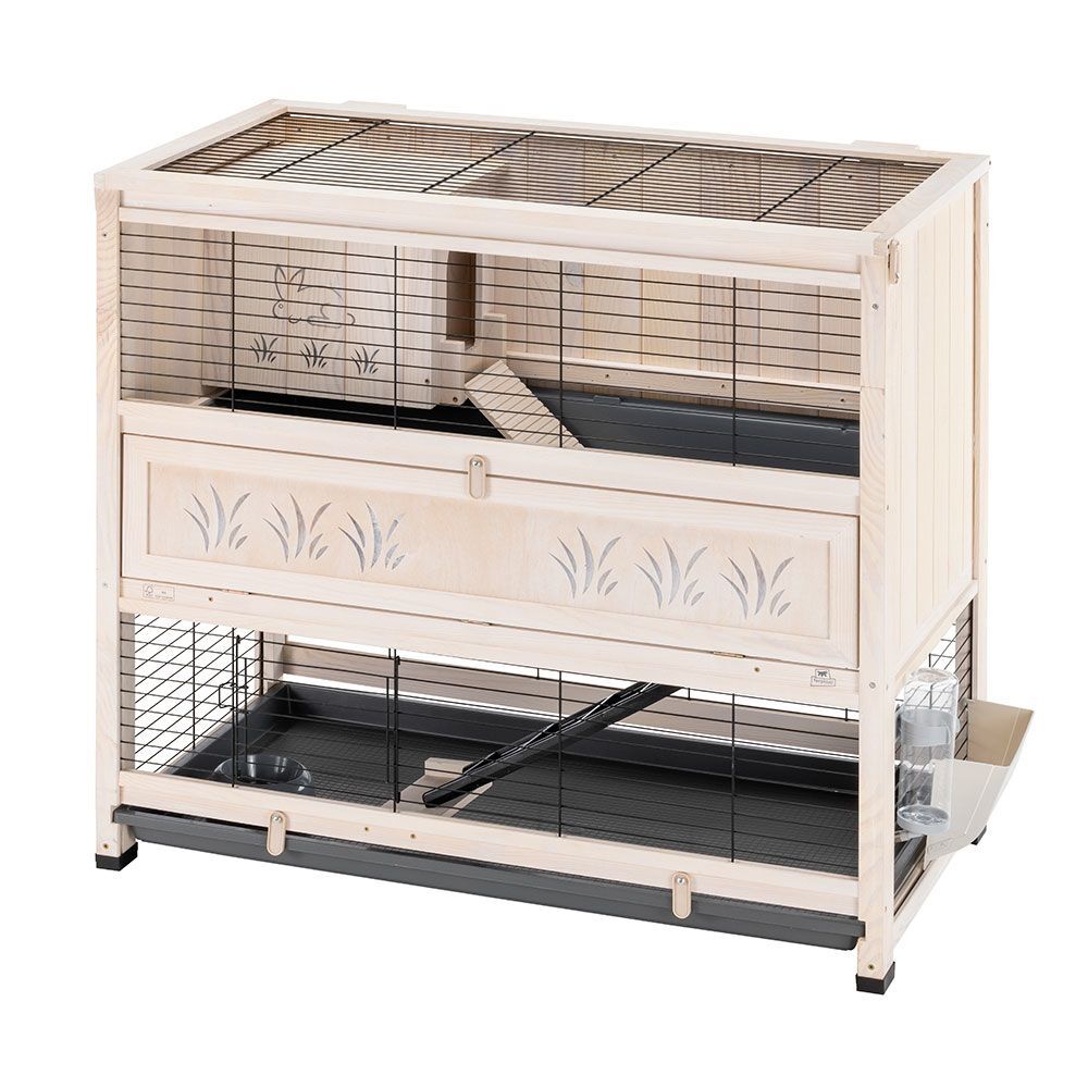 ferplast Cage en bois Ferplast Cottage Indoor Home pour lapin et cochon d'Inde...