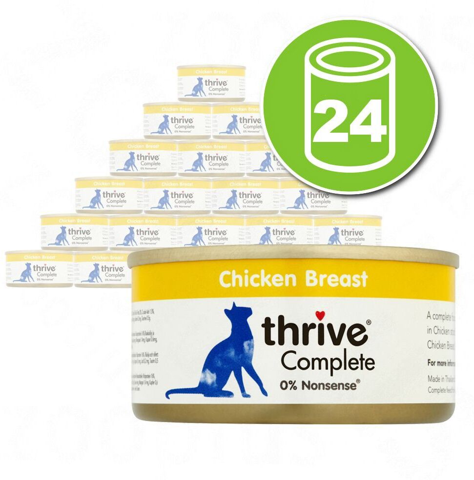 Thrive Lot Thrive Complete 24 x 75 g pour chat - blanc de poulet, foie