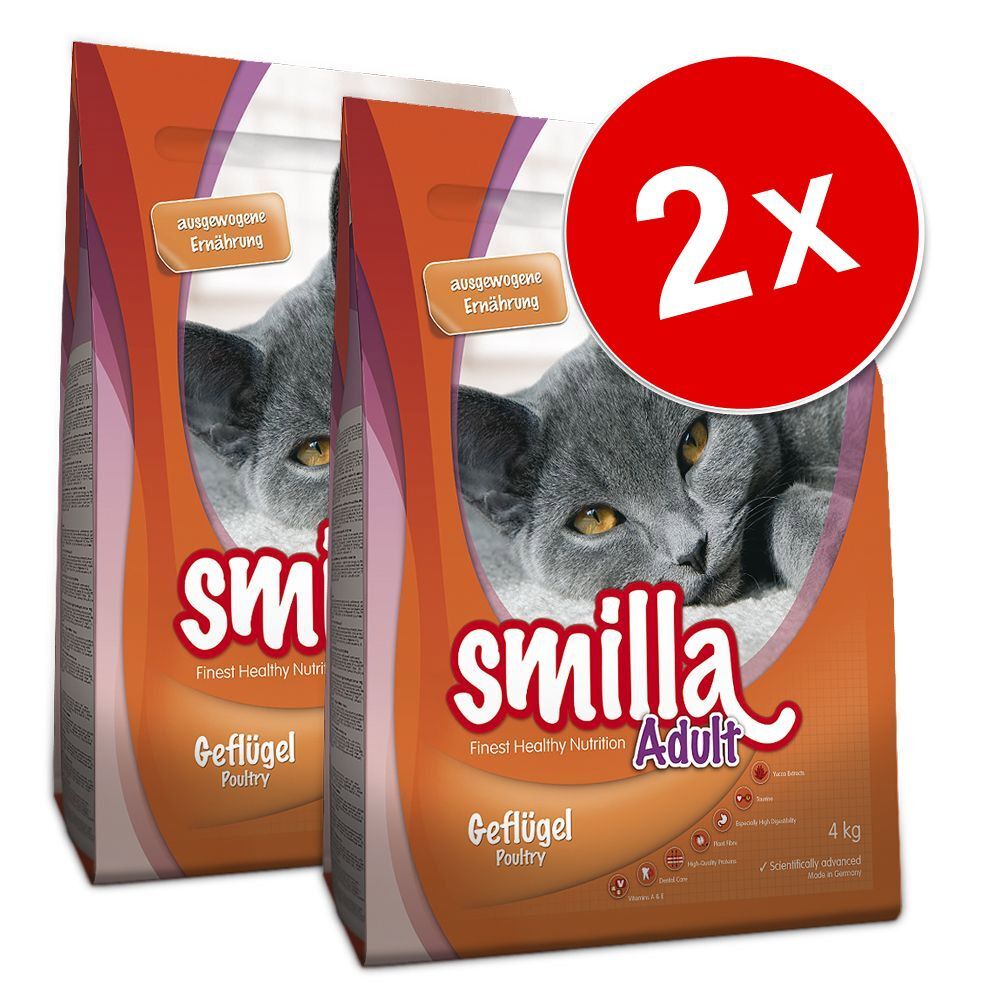 Smilla Lot de croquettes pour chat Smilla 2 x 4 kg - Kitten pour chaton