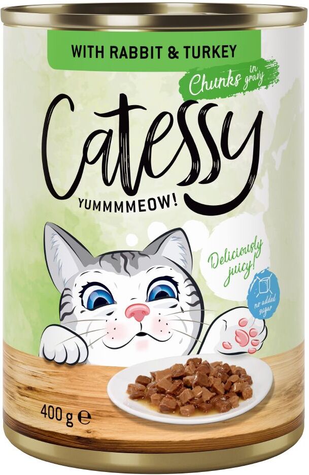 Catessy Lot mixte Bouchées Catessy en sauce 48 x 400 g pour chat - lot % : 4...