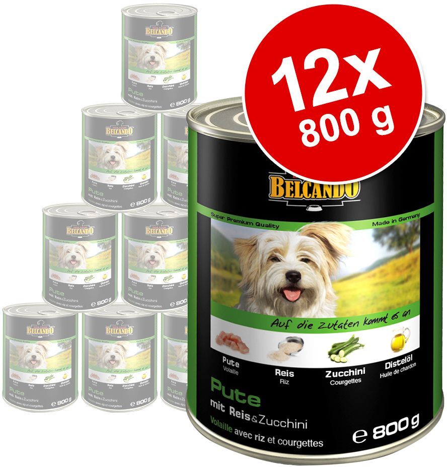 Belcando Super Premium 12 x 800 g pour chien - agneau, riz, tomates