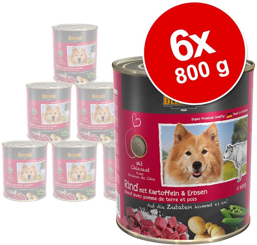 Belcando Super Premium 6 x 800 g pour chien - agneau, riz, tomates