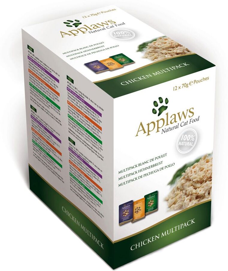 Applaws 12x70g Sélection - poulet Applaws - Pâtée pour Chat