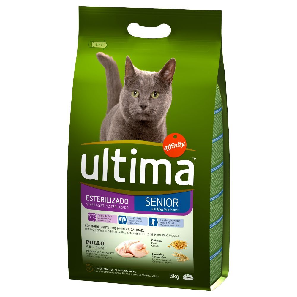 Affinity Ultima Ultima Stérilisé, Senior pour chat - 2 x 3 kg