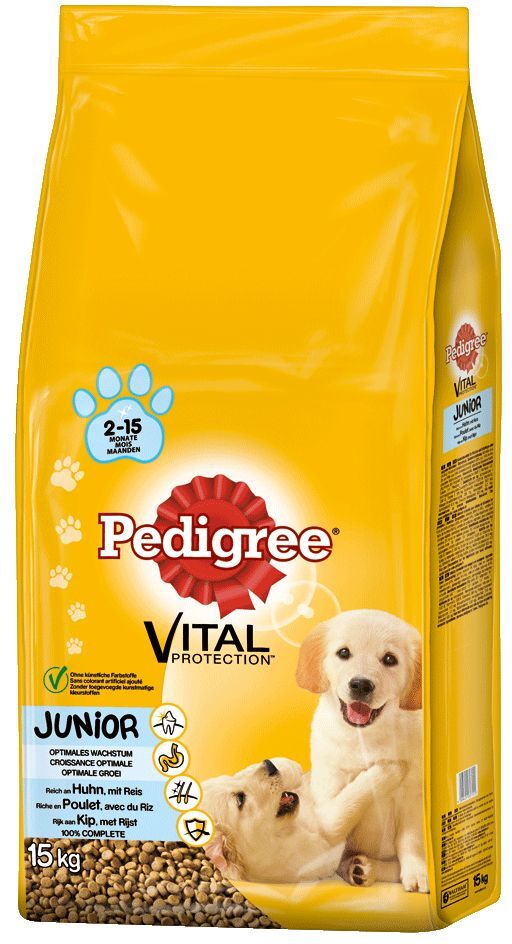 Pedigree Junior poulet, riz pour chiot - 15 kg