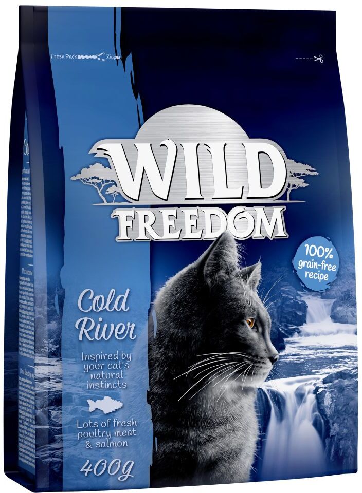 Wild Freedom Adult Cold River, saumon pour chat - 3 x 2 kg