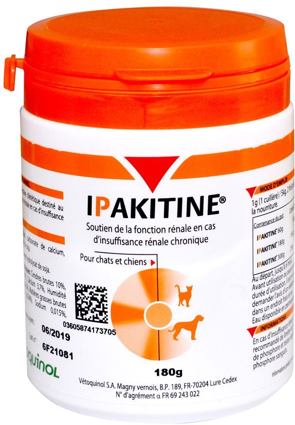 Vetoquinol Ipakitine pour chien et chat - 2 x 180 g